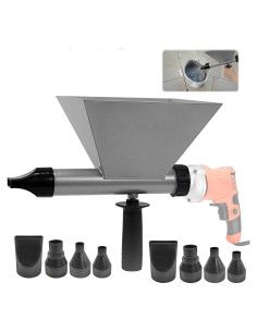 Pistola de Mortero Eléctrica ZMURED Portátil con 8 Boquillas