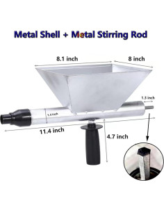 Pistola de Mortero Eléctrica ZMURED Portátil con 8 Boquillas 2