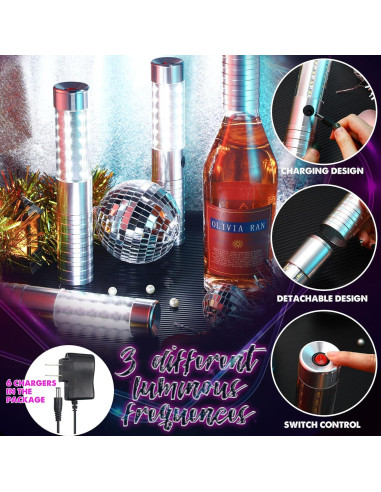 Barra de Luz Estroboscópica LED Tuanse Recargable 22,86 cm