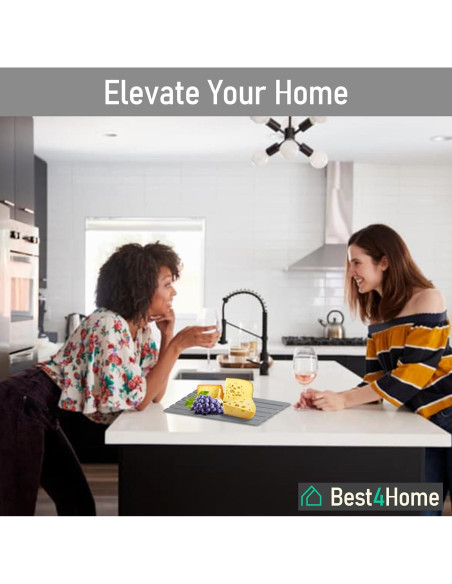 Alfombrilla de Secado de Piedra Diatomita Gris 40x30cm - Antideslizante