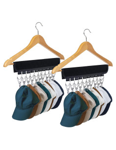 Soporte para Gorras de Béisbol Binboov 2 Pcs Clips Acero Inoxidable