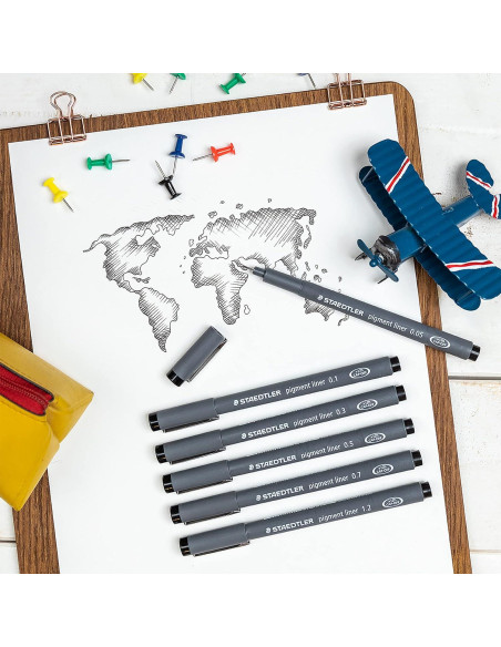 Bolígrafos Fineliner STAEDTLER 0.05mm Negro - Caja de 5