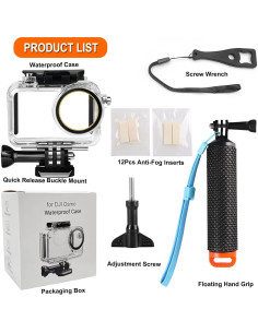 Funda Impermeable Submarina BO&DQQ para DJI Osmo Action 5 Pro/4/3 50M 2