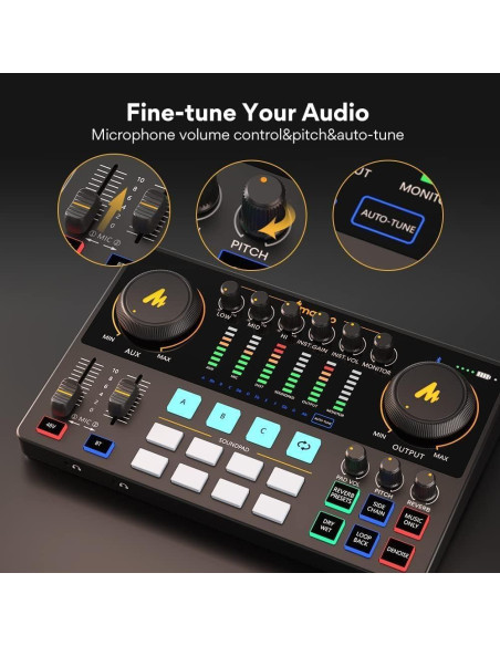 Conjunto de Podcast MAONO AME2 Duo con 2 Micrófonos