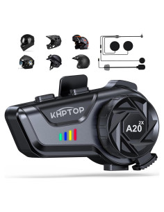 Auricular Bluetooth KHPTOP A20-2X para Motocicleta IP67