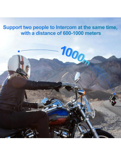 Auricular Bluetooth KHPTOP A20-2X para Motocicleta IP67 2