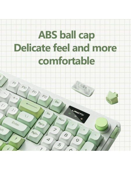 Teclado Membrana L98 Cmokifuly RGB Retroiluminado 98 Teclas Verde Teclado Membrana L98 Cmokifuly RGB Retroiluminado 98 Teclas Verde