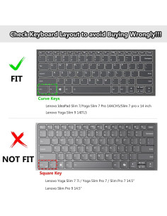 Cubierta de Teclado CASEDAO para Lenovo Ideapad S540 14" Morado 2