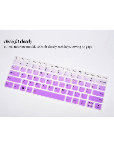 Cubierta de Teclado CASEDAO para Lenovo Ideapad S540 14" Morado