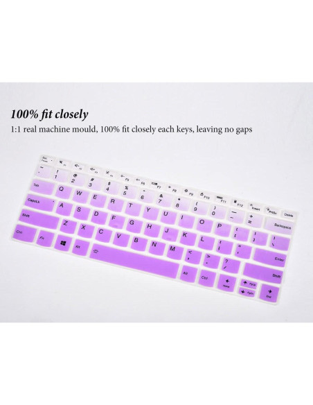 Cubierta de Teclado CASEDAO para Lenovo Ideapad S540 14" Morado