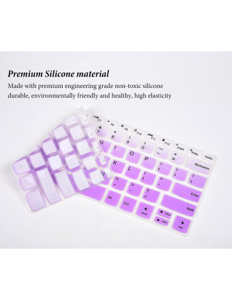 Cubierta de Teclado CASEDAO para Lenovo Ideapad S540 14" Morado
