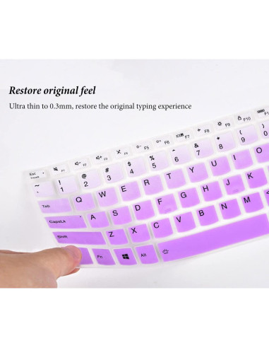 Cubierta de Teclado CASEDAO para Lenovo Ideapad S540 14" Morado