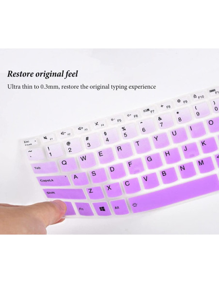 Cubierta de Teclado CASEDAO para Lenovo Ideapad S540 14" Morado