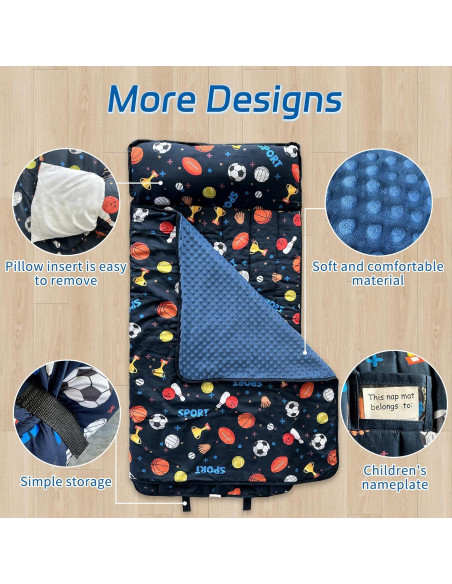 Colchoneta para Siesta Niños Googgoing con Almohada y Manta
