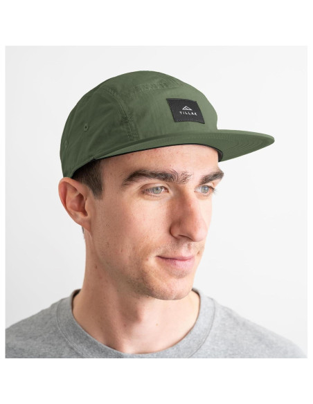 Gorra de Campamento Wallowa Unisex 5 Paneles Nylon Verde