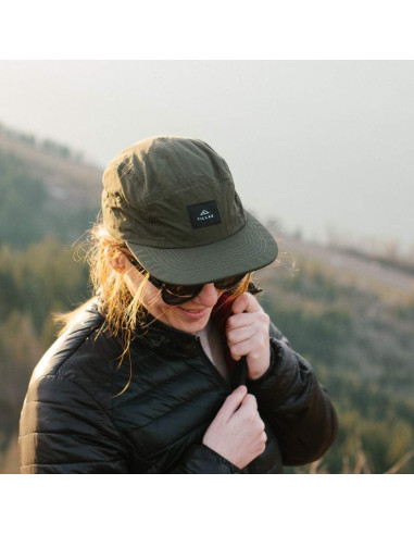 Gorra de Campamento Wallowa Unisex 5 Paneles Nylon Verde