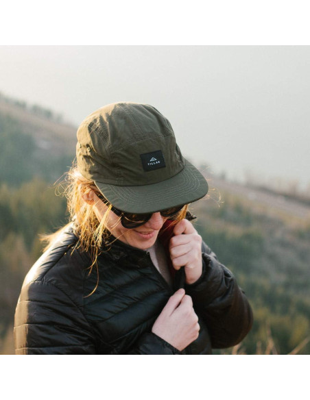 Gorra de Campamento Wallowa Unisex 5 Paneles Nylon Verde