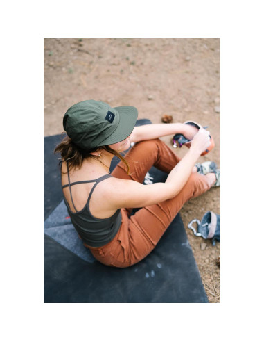 Gorra de Campamento Wallowa Unisex 5 Paneles Nylon Verde