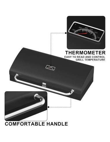 Caja de Parrilla BBQ Soldbbq para Camp Chef 14" Gas Hierro Fundido