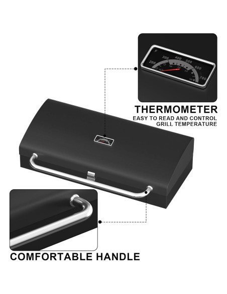 Caja de Parrilla BBQ Soldbbq para Camp Chef 14" Gas Hierro Fundido