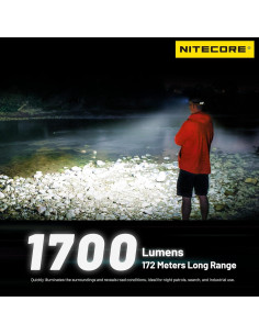Linterna Frontal Nitecore NU45 1700 Lúmenes Recargable USB-C 2