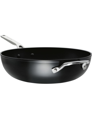 Sartén Wok Antiadherente KitchenAid 31 cm Negro Mate