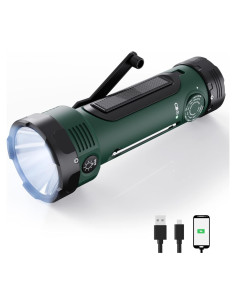 Linterna de Manivela ROCAM CR1020 Verde Oscuro 3000mAh