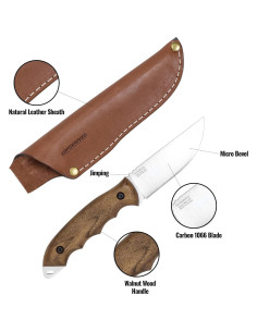 Cuchillo de Camping BPS HK4 - Acero Carbono Full Tang 225mm 2