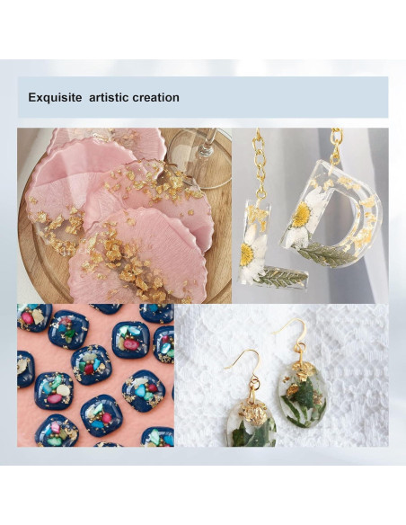 Hojas de Oro Comestible 24K YongBo, 10 Hojas 2.5cm x 2.5cm