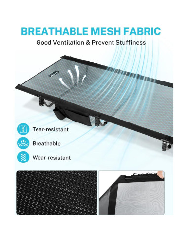 Cama de Camping Gonex Extra Ancha 80x190cm Soporta 158.76kg