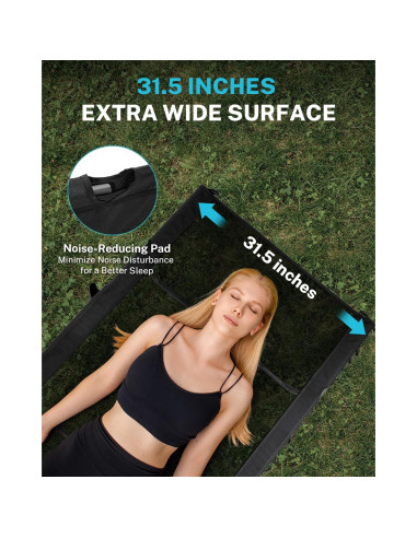 Cama de Camping Gonex Extra Ancha 80x190cm Soporta 158.76kg