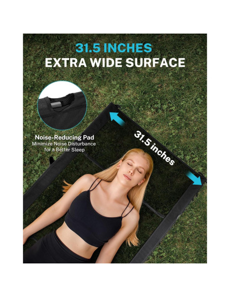 Cama de Camping Gonex Extra Ancha 80x190cm Soporta 158.76kg