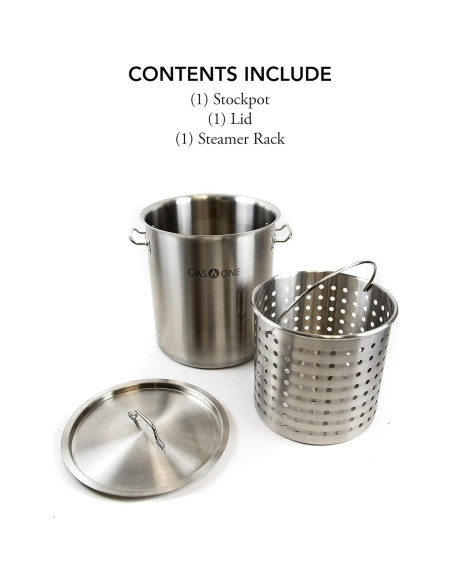 Olla Freidora Gas One 32 Litros Acero Inoxidable con Cesta