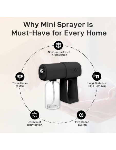 Nebulizador Desinfectante Inalámbrico Svkipibe K5 380ml