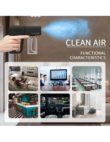 Nebulizador Desinfectante Inalámbrico Svkipibe K5 380ml