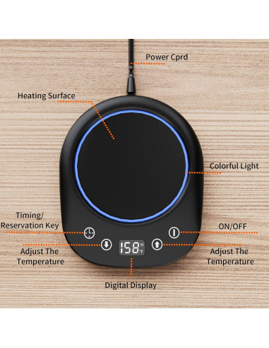 Calentador de Tazas Eléctrico NUESILKRO A306 18W con Apagado Automático