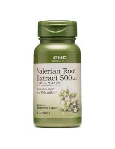 Extracto de raíz de valeriana GNC Herbal Plus 500 mg - 50 porciones