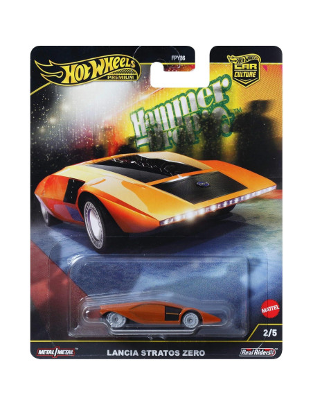 Coche de Juguete Hot Wheels Premium Lancia Stratos Zero 1:64 Coche de Juguete Hot Wheels Premium Lancia Stratos Zero 1:64