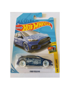 Auto de Juguete Hot Wheels Ford Focus RS Azul 2018