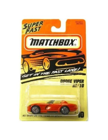 DODGE VIPER RT10 Matchbox 1995-96 Escala 1:64 Original