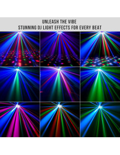 Luz de Escenario DJ LaluceNatz 27W RGB Activada por Sonido 2