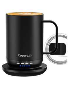 Taza de café autocalentable Kepwam 16oz - Control por APP