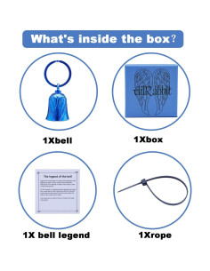 Campana de Motocicleta AilRabbit Ailrabbit29 Acero Inoxidable Azul 2