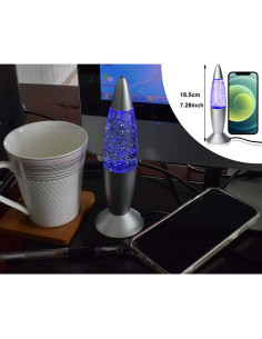 Lámpara de Lava LED Cdycam Mini 18.5 cm Multicolor USB 2