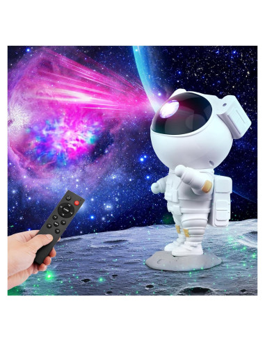 Proyector de Estrellas Astronauta Lonvis 11.9x11.2cm Luz Nocturna