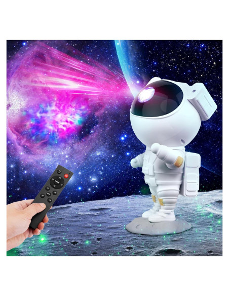 Proyector de Estrellas Astronauta Lonvis 11.9x11.2cm Luz Nocturna