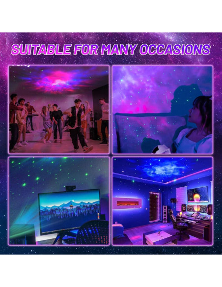 Proyector de Estrellas Astronauta Lonvis 11.9x11.2cm Luz Nocturna