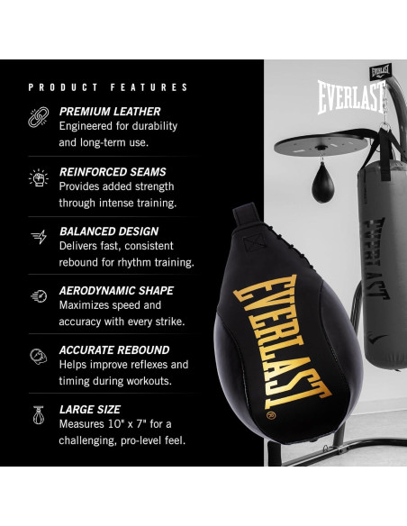 Bolsa de Velocidad Everlast Élite - Alta Resistencia 0.35kg