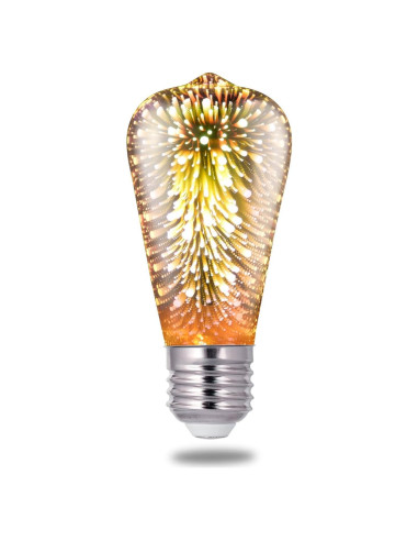 Bombilla LED 3D Porseme ST19 Decorativa 4W Luz Cálida