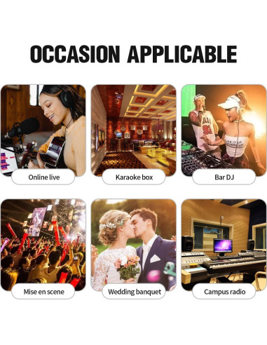 Mezclador de Grabación D Debra SI-8UX con 99 Efectos DSP